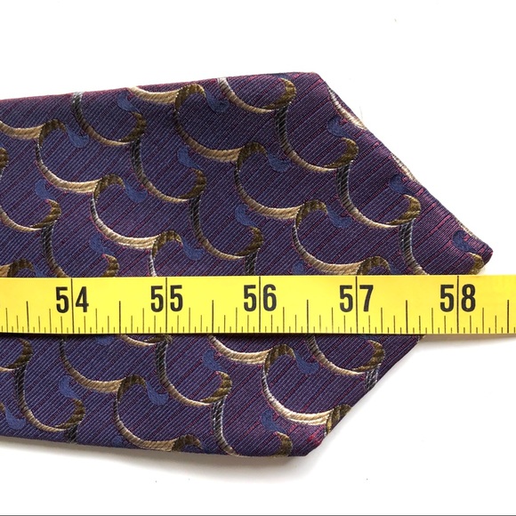 Heavy Silk Talbott/Nordstrom Purple Burgundy Tie - Picture 9 of 9